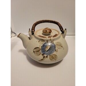 Vintage Floral Painted Japanese Teapot